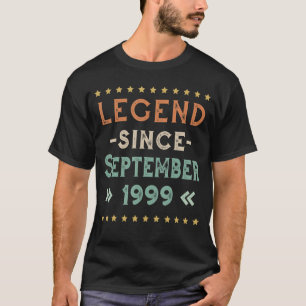 Vintage Legend Since September 1999 Birthday Men W T-Shirt