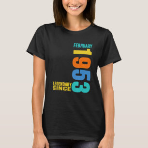Vintage Legendary Since February 1953 70th Birthda T-Shirt