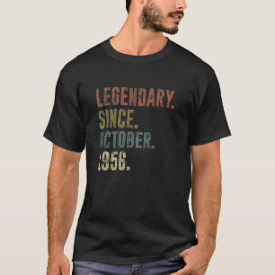 Vintage Legendary Since October 1956 66th Birthday T-Shirt