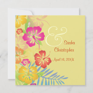 Vintage/Leis/Luau/hibiscusWedding Invitations