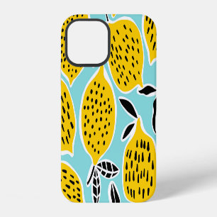 Vintage Lemon: Hand-Drawn Seamless Pattern iPhone 12 Case