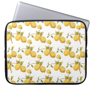 Vintage lemon pattern laptop sleeve