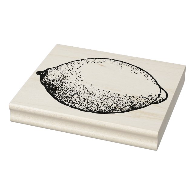 Vintage Lemon Rubber Stamp (Stamp)