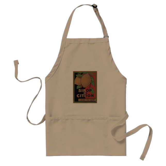 Vintage Lemon Syrup Advertisement Standard Apron (Front)
