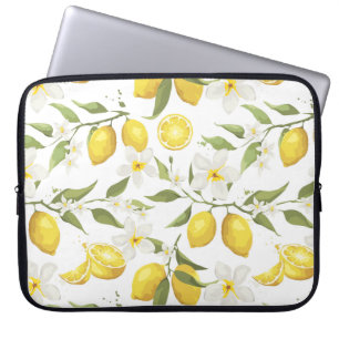 Vintage Lemon Tree Pattern Laptop Sleeve