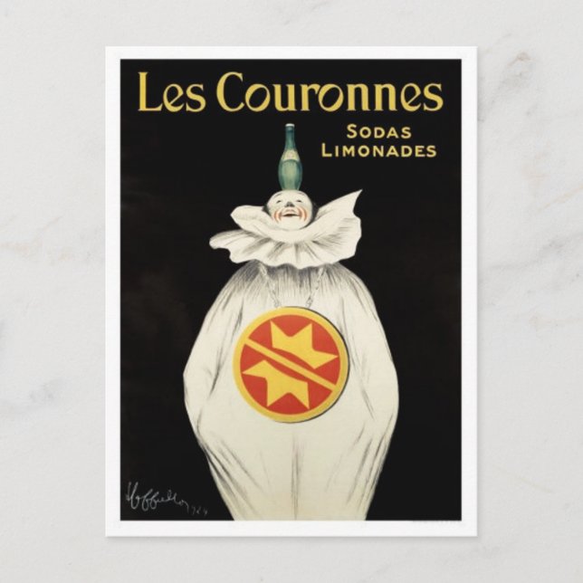 Vintage Lemonade Soda Advertisement Postcard (Front)