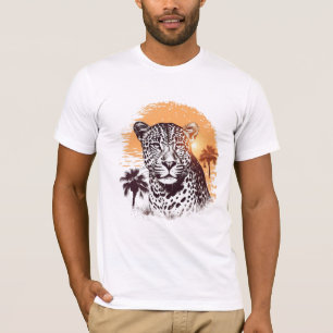 Vintage Leopard at Sunset T-shirt