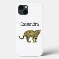 Vintage Leopard Cheetah Spotted Cat Drawing