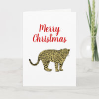 Vintage Leopard Cheetah Spotted Cat Drawing