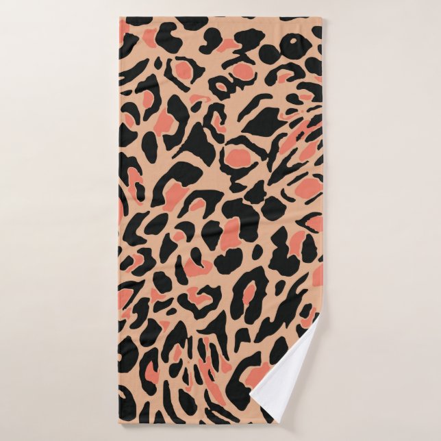 Vintage Leopard Pattern Design Bath Towel (Bath Towel)