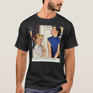 Vintage Lesbian Illustration Sticker T-Shirt