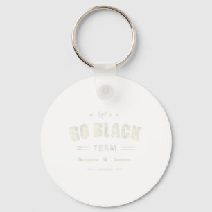 Vintage Lets Go Black Team Summer Camp Colour Win  Key Ring