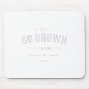 Vintage Lets Go Brown Team Summer Camp Team Colour Mouse Pad