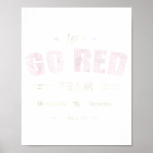 Vintage Lets Go Red Team War Game Competition Summ Poster