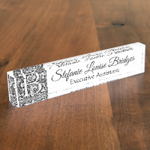 Vintage Letter "B" Nameplate