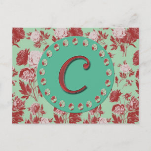 Vintage Letter C Postcard