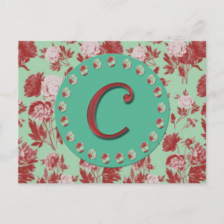 Vintage Letter C Postcard