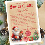 Vintage Letter from Santa Watercolor Invitation<br><div class="desc">Bring magic to your Christmas Holiday with the magic of Santa this year with this printable letter from Santa. This letter from the desk of Santa is completely customisable to make your own and can be an instant download if you choose. You can print from home this editable personalised Letter...</div>
