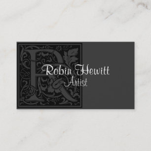 Vintage Letter "R" Business Card