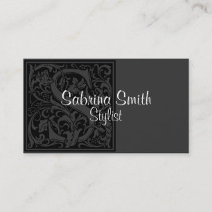 Vintage Letter "S" Business Card