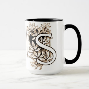 Vintage Letter 'S' Collage - Mug