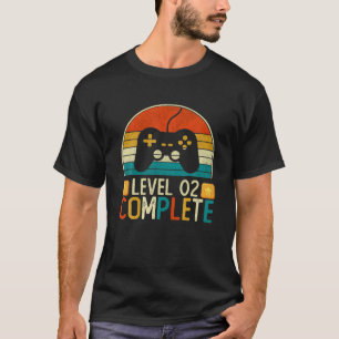 Vintage Level 2 Complete Video Game 2Nd Birthday W T-Shirt
