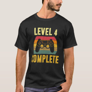 Vintage Level 4Th Complete 4 Year Wedding Annivers T-Shirt