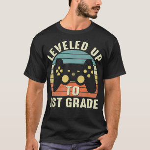 Vintage Levelled Up To 1st Grade Back To School Ga T-Shirt
