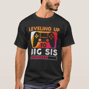 Vintage Levelling Up To Big Sister Promoted To Bi T-Shirt
