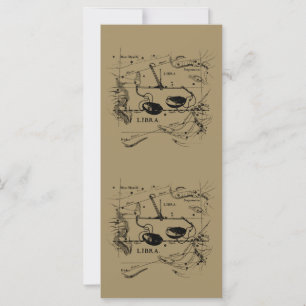 Vintage Libra Constellation Hevelius Style