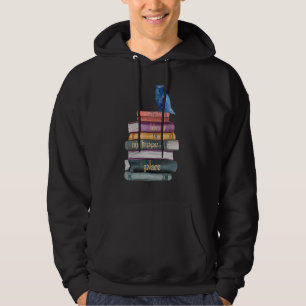 Vintage Librarian  Saying The Library is My Happy  Hoodie