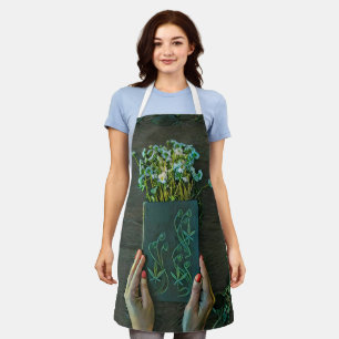 Vintage library artwork apron