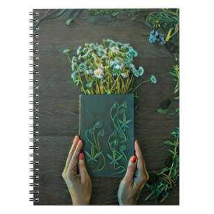 Vintage library artwork notebook