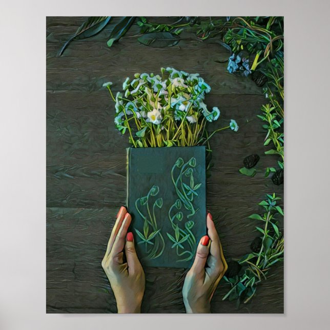 Vintage library artwork poster (Front)