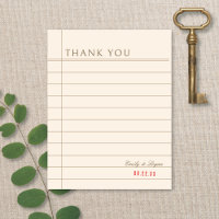 Vintage Library Book Checkout Neutral Wedding