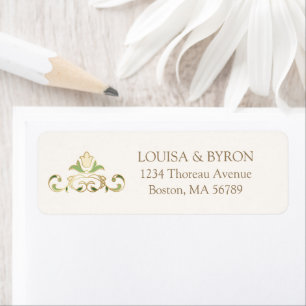 Vintage Library Book Story Fairy Tale Wedding Return Address Label