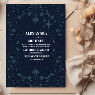 Vintage Library Book Wedding Invitation