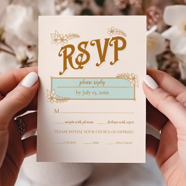 Vintage Library Book Wedding RSVP Card (Creator Uploaded)
