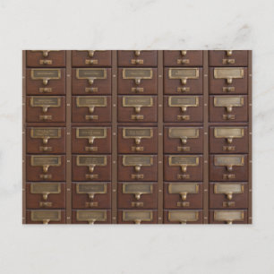 Vintage Library Card Catalogue Drawers