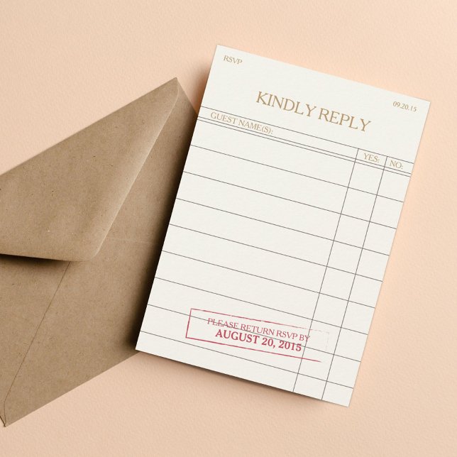 Vintage Library Card RSVP (Creator Uploaded)