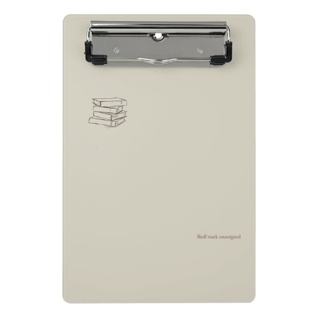 Vintage Library Dark Academia-Bundle of Books  Mini Clipboard (Front)