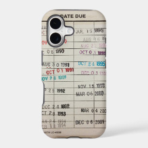 Vintage Library Due Date Cards