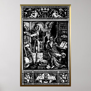 Vintage Library Poster