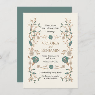 Vintage Library Rehearsal Invite