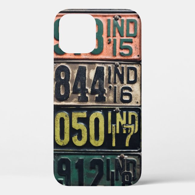 Vintage License Plates Case-Mate iPhone Case (Back)