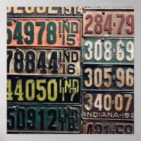 Vintage License Plates