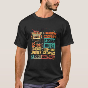 Vintage Lifetime 62 Years Retro Cassette 62Th Birt T-Shirt