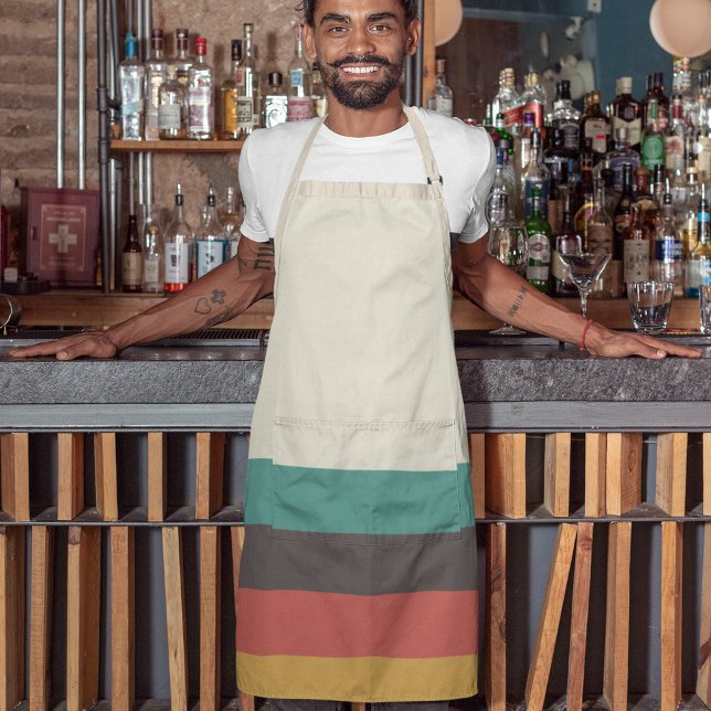 Vintage light colour stripes apron (Creator Uploaded)