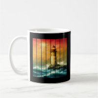 Vintage Light House Sea Shore Ocean Watch