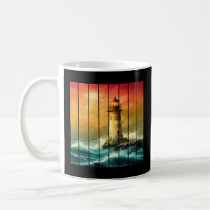 Vintage Light House Sea Shore Ocean Watch Coffee Mug
